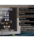 Control panel of Heavy Duty Electric Nut Roaster For Coffee Beans And Peanuts with adjustable settings and buttons for easy use.