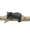 Black Bear On Birch Wood Drawer Pulls Six Pack For Rustic Cabin Lodge Decor Cabinet Hardware Featuring A Realistic Bear Resting