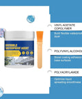 Premium Easy Application With Rock Solid High Performance Clear Waterproof Sealant Plus Liquid Rubber Coating For Cracked Tiles in a jar with brush.