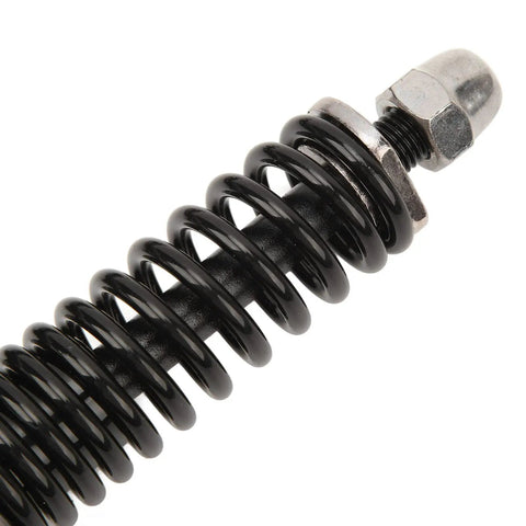 Close-up of spring component on Hydraulic Front Shock Absorber Fork, 200mm Travel, Aluminum Alloy for electric bikes and scooters.