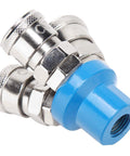 One Quarter Inch NPT Three Way Pneumatic Air Fitting Manifold Block Splitter For Air Hose And Compressor Tool, metal connectors