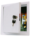 Heavy Duty Boss Grade 6X6 Inch Galvanized Steel Access Panel with secure lock and key for quick HVAC and plumbing access.