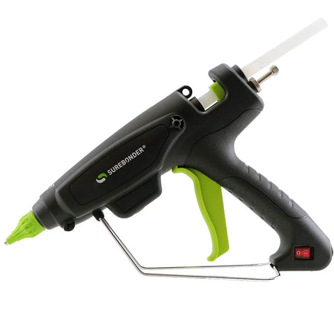 Pro Grade High Temp Hot Glue Gun 220 Watt Heavy Duty Full Size for Industrial Projects, Construction, and Package Sealing