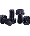 Titanium Flange Head Bolt M6x10mm Black Finish Grade 5 6Al4V Torx T30 Screw Pack Of 4, showing various angles