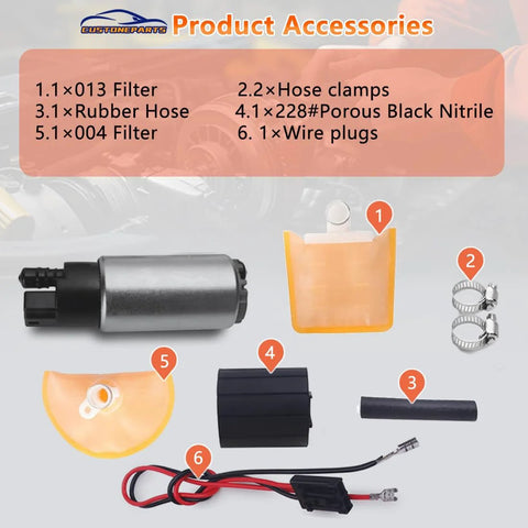 38mm Diameter Electric Fuel Pump Core With Installation Kit Fits Toyota Camry Corolla Tacoma Honda