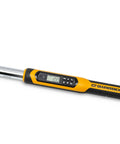 Three Eighth Inch Drive Electronic Torque Wrench With Target Torque Alert Vibrating Handle Buzzer And LED Indicates When Target Is Reached 7.4 To 99.6 Ft Lb Range