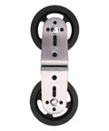 Dual Swivel Pulleys for Home Gym Cable Machines 360 Degree Rotation Silent Bearing Wheel Built Tough Quiet Pull Down Attachment for Strength Training and Smooth Cable Work, black 430 size