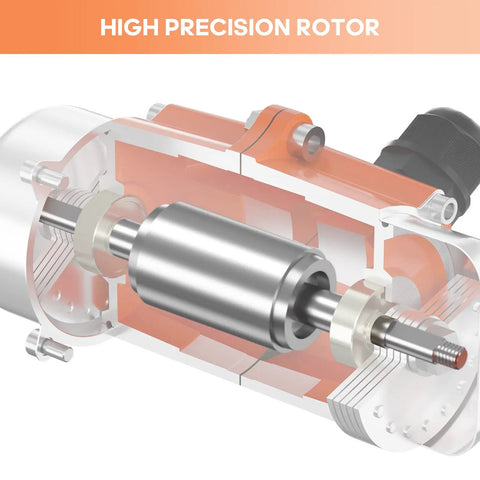 High precision rotor of Beefy 60W Concrete Vibration Motor With Aluminum Alloy Case 110V Single Phase 3600RPM IP65 Waterproof