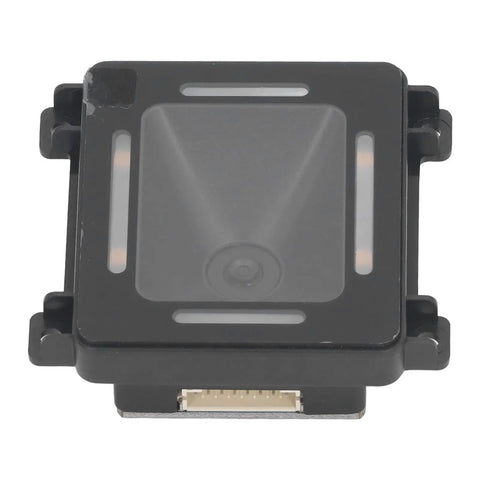 2D Barcode Scanner Module With 300000 CMOS Sensor USB Embedded Mini Reader, front view showing the sensor and ports