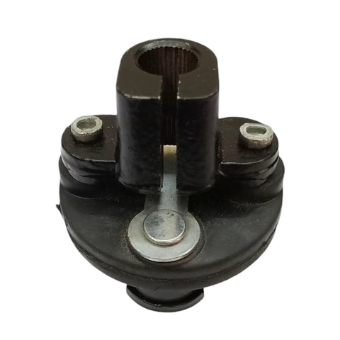 Heavy Duty Steering Coupling For Backhoe Equipment Genuine Oem Replacement Part, steel construction, detailed front view.