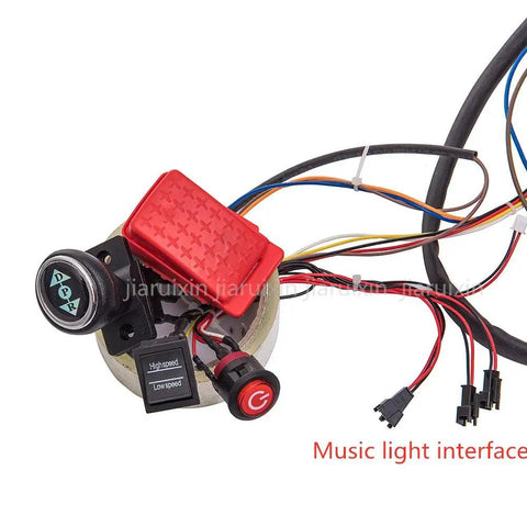 12V Ride On Car DIY Conversion Kit With Remote Control Circuit Board Wiring Harnesses High Low Speed Switches Gearbox Motors