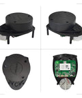 RPLIDAR A1M8 2D 360 Degree LIDAR Sensor For Robots, 12 Meter Range, top and internal view of sensor module
