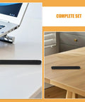 12 Pack Plastic Drawer Slide Tracks Bottom Mount Rails For Furniture And Cabinets Super Smooth Glide Replacement Black Sturdy