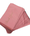 Pink 15x27cm Self Sealing Poly Mailer Bags Pack Of 100 Tear-Resistant Shipping Mailers For Small Business in a stack