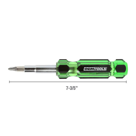 13 In 1 Multi Screwdriver And Nut Driver With Schrader Valve Tool Pro Grade Impact Resistant Handle length 7-3/5 inches