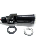 Two Pack Automatic Outdoor Light Sensor Switch with Photoelectric Control, components shown, black barrel with metal and rubber fittings