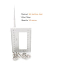 Top Tier 120 Piece Chicago Screw Binding Post Assortment Kit Featuring 304 Stainless Steel Leather Hardware Fasteners shown with silver screws.