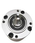 No Nonsense 60 Mm Double Shaft Planetary Reduction Gearbox PLS60 Servo Motor Speed Reducer Assembly with central shaft detail.