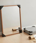 Heavy Duty Black PP Corner Protectors For Shipping And Handling on mirror and tiles, cushioned impact protection for transit
