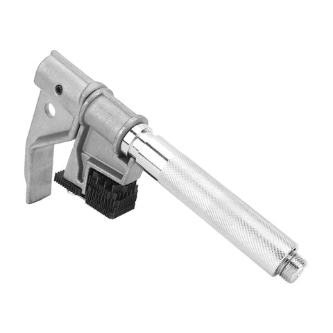Get Your Old Threads Back In Shape With This Awesome External Thread Repair Tool Kit Featuring A Durable Aluminum Silver Anodized Finish For Quick Fixes Without Expensive Cutting Gear. silver aluminum external thread repair tool with knurled handle