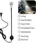 Hella Bright Magnetic Led Work Light Featuring A Slick Flexible Gooseneck Neck for precise tasks with sturdy aluminum housing.