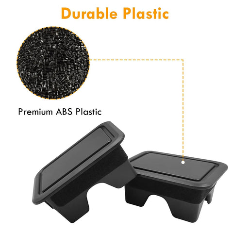 Ram 1500 Stake Pocket Covers Set Of 2 For Dodge Ram 2019-2026 made of durable premium ABS plastic showing texture and material close-up