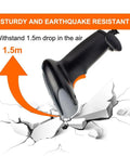Handheld USB Barcode Scanner, Wired CCD Barcode Reader, rugged 2m cable, illustrates 1.5m shock durability on cracked surface