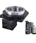 Hollow 360 Degree CNC Rotary Table For Dope Precision Indexing And Milling, Electric Spindle Friendly Hollow Design, shown with controller.