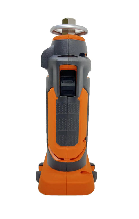Cordless 18V Drywall Cut-Out Tool With 28,000 RPM No-Load Speed, Compact Go-To Design, And Depth Guide That Drops Below The Collet For Deep, Clean Cutouts In Tight Spaces