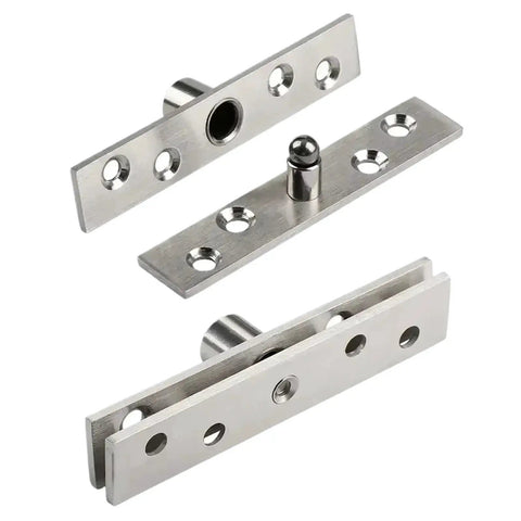 Beefy 360 Degree Rotation Stainless Steel Concealed Door Pivot Hinge For Heavy Duty Revolving Furniture Hardware 56x15.5x2mm Built To Last With Smooth Operation And Quiet Performance. Stainless steel concealed pivot hinge for heavy doors, 56x15.5x2 mm