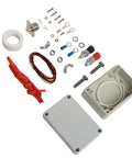 DIY Ham Radio Balun Kit with adjustable ratios 1:1, 1:4, 1:9, showing all components for amateur radio balancer NXO100 130MHz compatible.