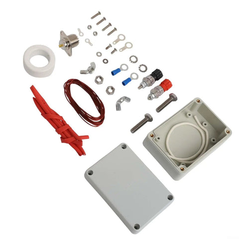 DIY Ham Radio Balun Kit with adjustable ratios 1:1, 1:4, 1:9, showing all components for amateur radio balancer NXO100 130MHz compatible.