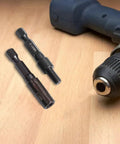 Built Tough Heavy Duty M6 M8 M10 Hanger Bolt And Threaded Insert Driver Set with drill on wooden surface