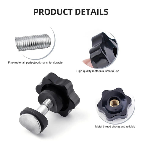 Close-up of Two Pack Handle Knob and Screw Bolt Kit For Toro Lawn Mowers and Snow Blowers Replacement Parts 92 2260