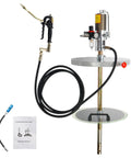 Heavy Duty 50 To 1 Air Operated Grease Pump Kit With 7500 PSI High Pressure Lubrication System, 45416 Model, shown with accessories
