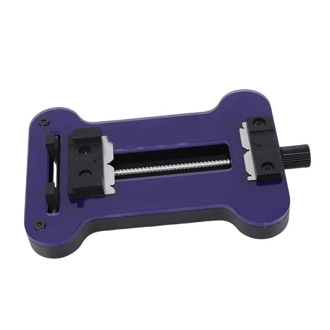 DIY Friendly PCB Circuit Board Fixing Holder Clamp With Tempered Glass Panel showing adjustable clamping width.