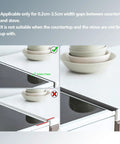 Silicone Stove Gap Cover 2 Pack 25 Inch Heat Resistant Gap Filler Seals Spills Between Counter Stovetop Oven Washer Dryer Anti Static Non Slip Easy To Clean usage demonstration
