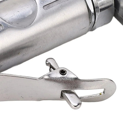 Close-up of the trigger mechanism on the High Octane Right Angle Air Die Grinder With 20000 RPM Speed built for heavy duty use.