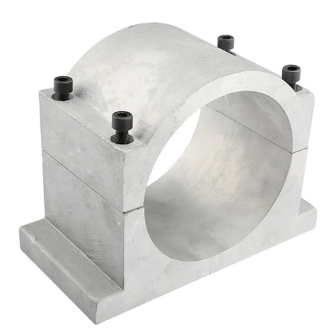 Heavy Duty Cnc Spindle Mount Bracket With Four Hex Head Screws And Fully Compatible 120Mm Or 125Mm Aluminum Holder for routers
