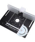 Top Notch Aluminum Router Lift System With Smooth Manual Crank And Amped Up 51 Millimeter Lifting Stroke For Weekend Warriors Supporting 64 To 66 Millimeter Motors While Giving You Pinpoint Depth Accuracy And Sturdy Base Mount on router table insert plate.