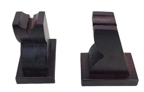 Sturdy Dope Wood Katana Stand Display For Home Or Office Dope Japanese Samurai Sword Holder with solid wood two-part base