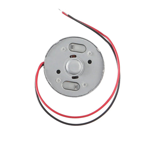 Top view of one motor from Ten Pack Mini DC Generator Motors 3V to 12V for DIY Projects Hand Crank Wind Turbine Generator Educational Physics Experiment