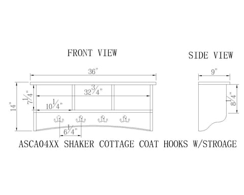 Shaker Cottage Wall Mounted Entryway Bench With Storage Shelf And Eight Coat Hooks In Sand Finish Heavy Duty Organizer Rack For Mudroom Shoes Total Game Changer Zero Hassle Mount
