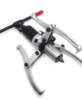 Heavy Duty 5 Ton 3 Jaw Hydraulic Gear Puller With 360 Degree Flexibility showing jaws and rotating head