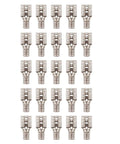Front view of 25-pack high-temperature female quick disconnect terminals, 1/4 in tab, for 12-10 AWG