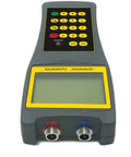 Handheld Ultrasonic Flowmeter Clamp On Portable Liquid Flow Meter With S1 M2 Transducers digital display front view