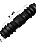 Get This Awesome 8 Pack Of 1/2 Inch Hose Connectors For Your Garden, Soaker Hoses, And Washing Machine! These Tough Molded Plastic Fittings Are Perfect For Quick Repairs, Fixing Leaks, And Extending Water Lines Anywhere Around Your Yard Or Home System. Black 64 mm hose connector, 16 mm ends