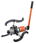 Hardcore Hydraulic Gear Puller Tool Kit Plus Wheel Bearing Separator Set Removes Gears Bushings Pulleys Vertically Or Horizontally With 5 Ton Capacity For Auto Repair Shops Mechanics Need Reliable Tough Tools To Yank Out Stuck Parts Fast, orange steel puller