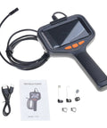 Workhorse Handheld Borescope Endoscope With 8mm Lens for pipe inspection, 1080P screen, accessories, and manual displayed