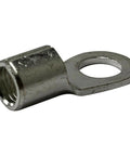One Thousand Pack Non Insulated 4 Awg Ring Connectors Three Eighth Stud Electrical Wire Terminals Pure Copper Heavy Duty Crimp Lugs.